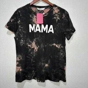 PatPat MAMA Shirt, NWT, Woman’s Size Large, Black And Tan